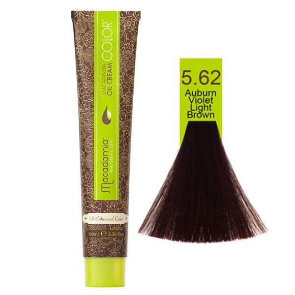 رنگ موی ماکادامیا شماره 5.62 حجم 100 میلی لیتر رنگ قرمز گیلاسی روشن