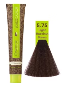 رنگ موی ماکادامیا شماره 5.75 حجم 100 میلی لیتر رنگ قهوه ای فندقی تیره