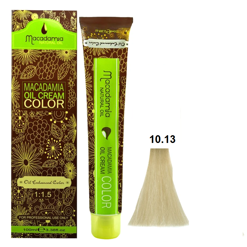 رنگ مو ماکادامیا شماره 10.13 رنگ بلوند شنی پلاتینه حجم 100 میل