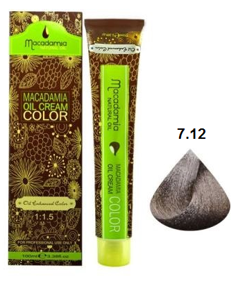رنگ مو ماکادامیا شماره 7.12 رنگ بلوند ماسه ای حجم 100 میل