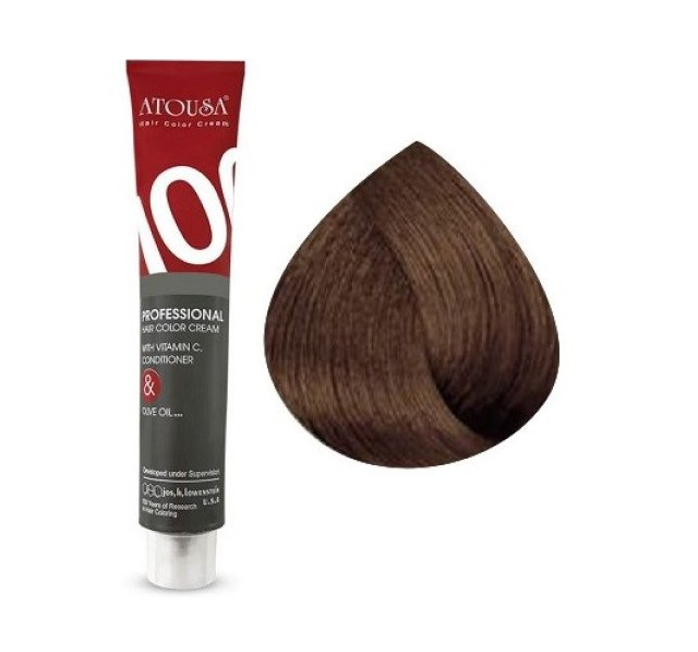 رنگ موی آتوسا 100 شماره 6.71 بلوند نسکافه ای تیره Atousa Color