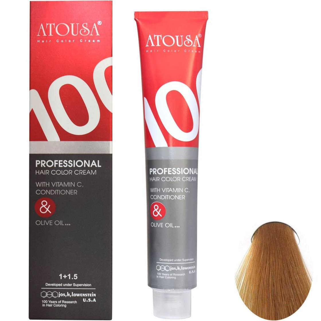 رنگ مو آتوسا شماره G5 حجم 100 میلی لیتر رنگ بلوند طلایی تیره