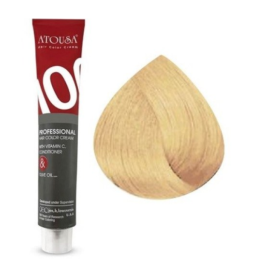 رنگ موی آتوسا 100 شماره G12-12.3 سوپر پلاتینه طلایی Atousa Color