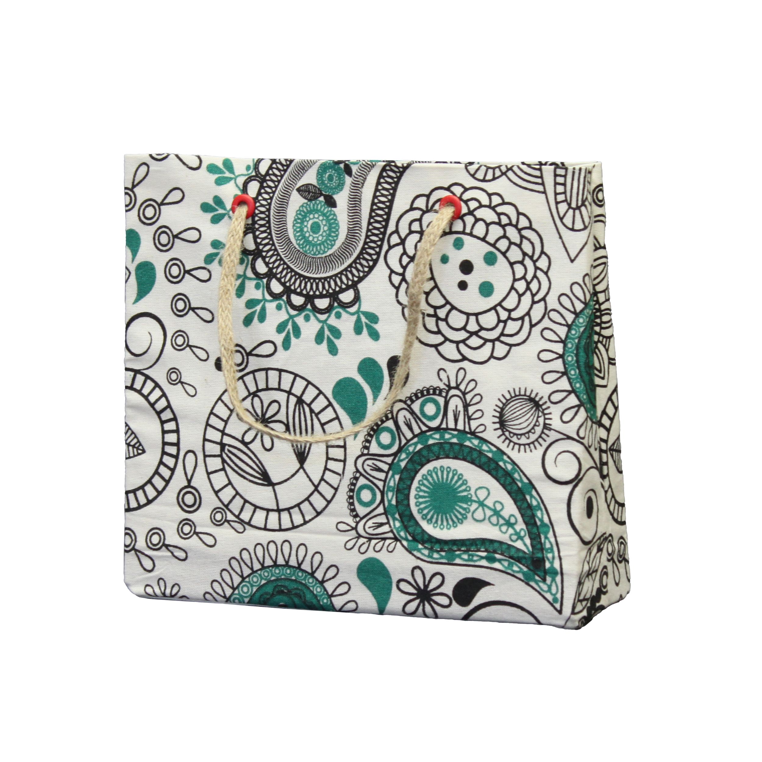 توت بگ متقال (ساک دستی پارچه ای) طرح بته جقه سایز 2 کد B2