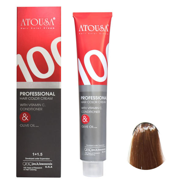 رنگ موی آتوسا 100 شماره 4.32 قهوه ای تنباکویی متوسط Atousa Color