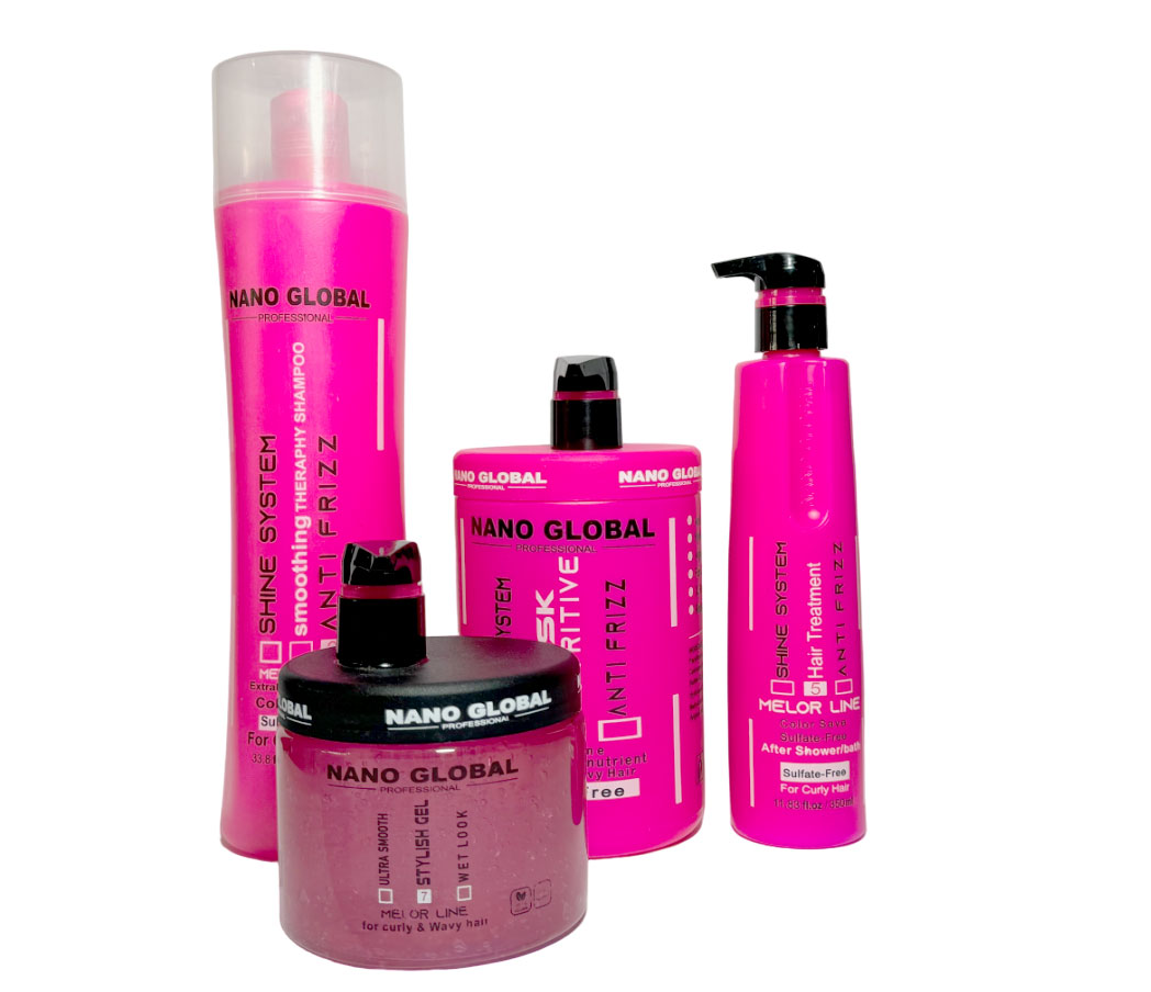 پک 4 تایی نانوگلوبال شامل : شامپو، ماسک، ژل و کرم