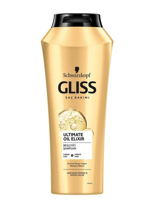 شامپو گلیس Gliss طلایی تقویت کننده و ترمیم کننده مو حجم 500 میل