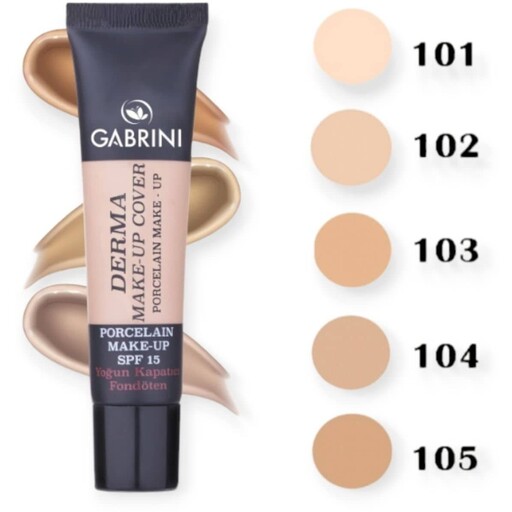 کرم پودر گابرینی Gabrini شماره ی 1 مات و ضد آب 40 میل