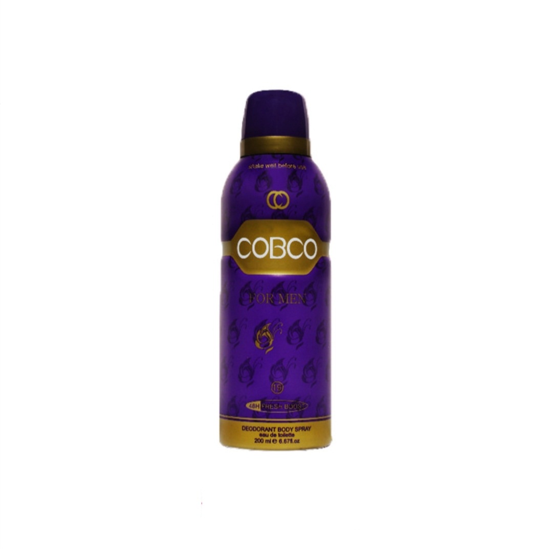 اسپری بدن مردانه کوبکو مدل Cobco For Men، حجم 200 میل