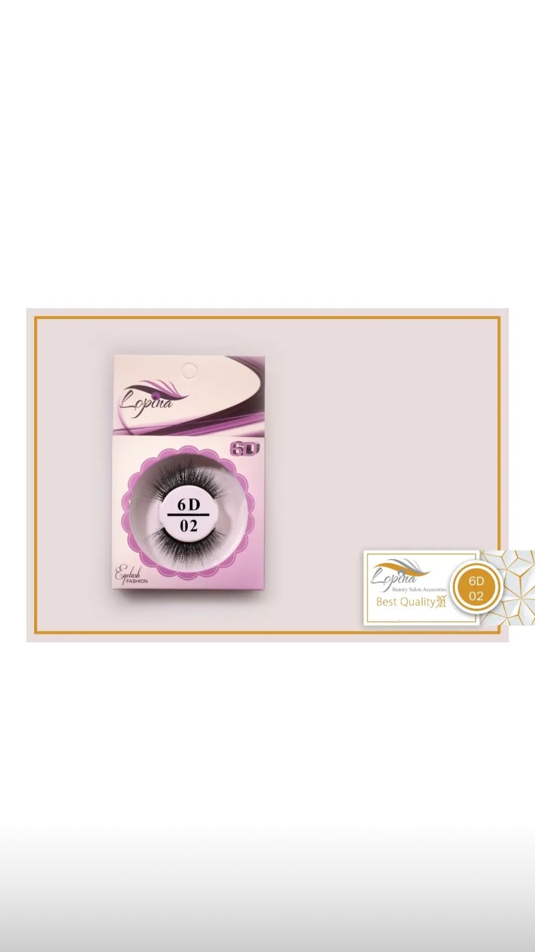 مژه 6بعدی لوپینا کد 02