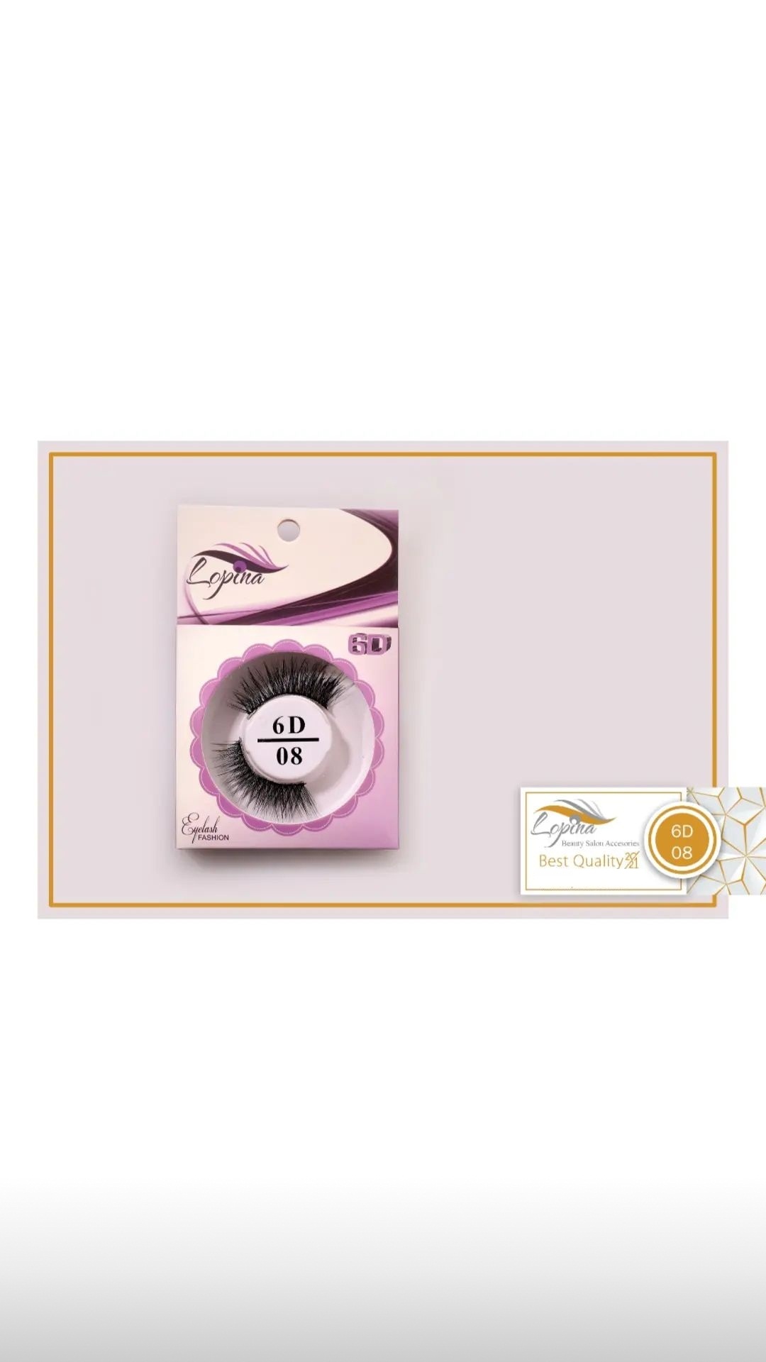 مژه 6بعدی لوپینا کد 08