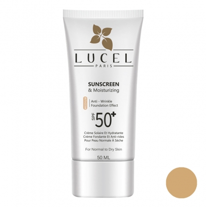 کرم ضد آفتاب رنگ مدیوم مناسب پوست معمولی و خشک لوسل