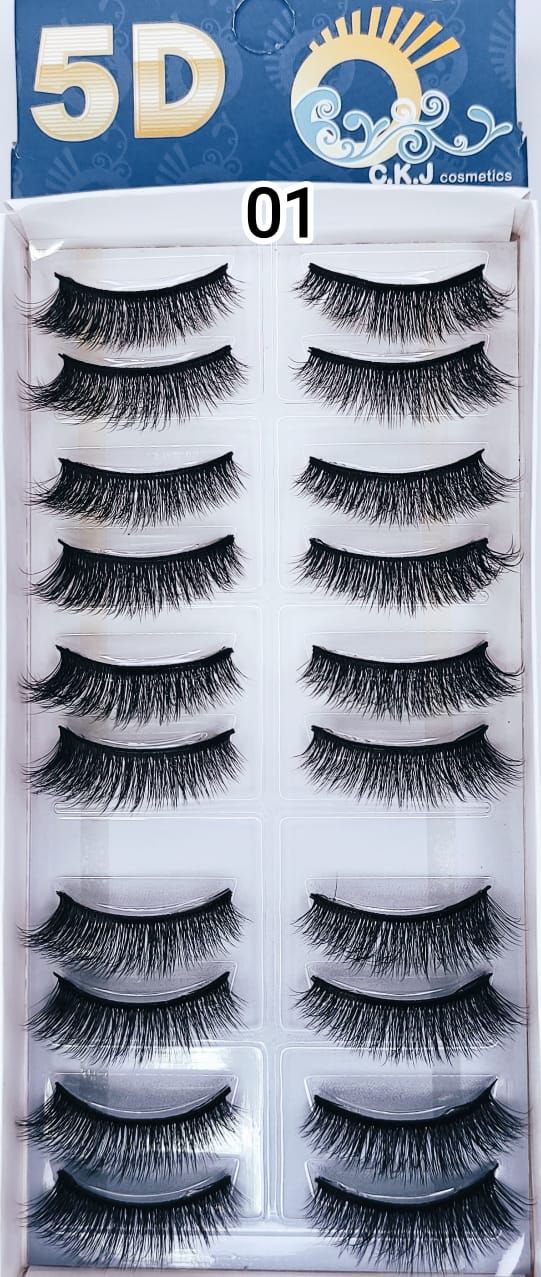 مژه 5 بعدی روسی 10 جفتی کد 01