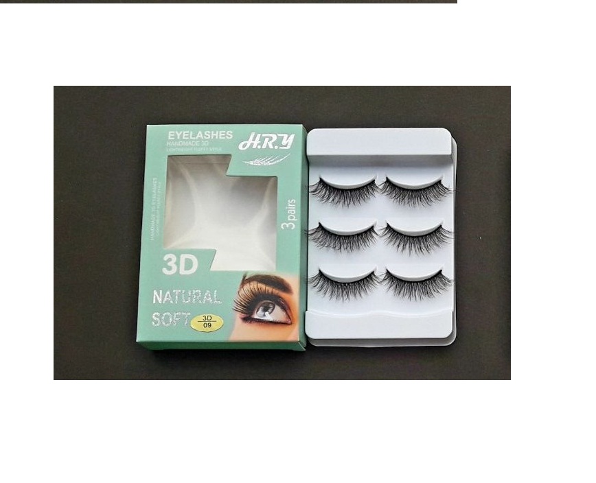 مژه 3 بعدی H.R.Y سه جفتی کد 09