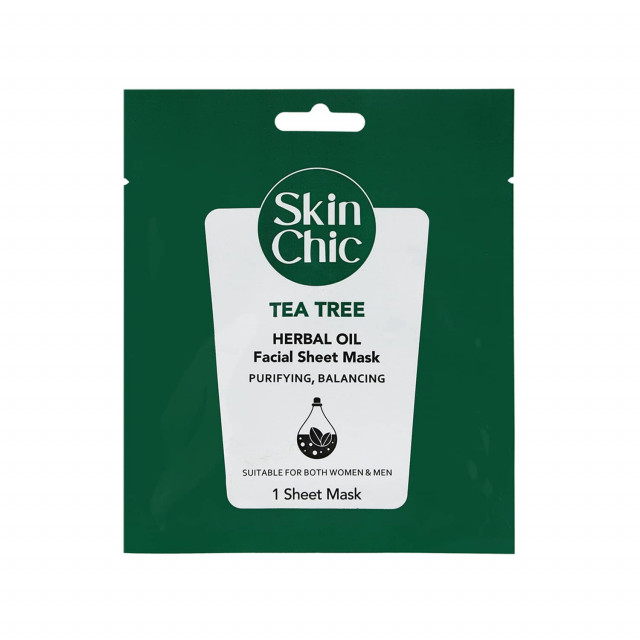ماسک صورت نقابی درخت چای و روغن گیاهی اسکین شیک