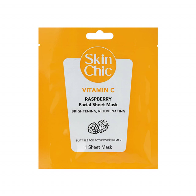 ماسک صورت نقابی ویتامین C و تمشک اسکین شیک