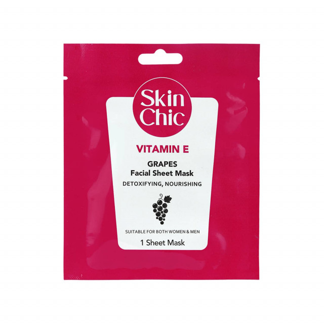 ماسک صورت نقابی ویتامین E و انگور اسکین شیک