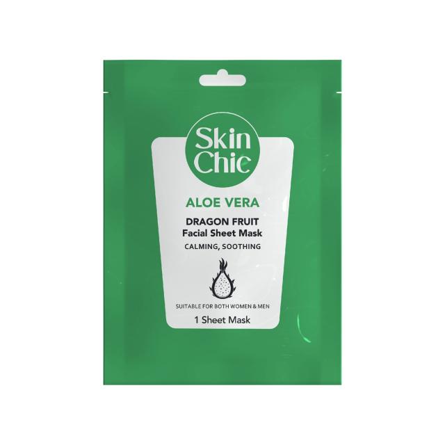 ماسک صورت نقابی آلوئه ورا و دراگون فروت اسکین شیک