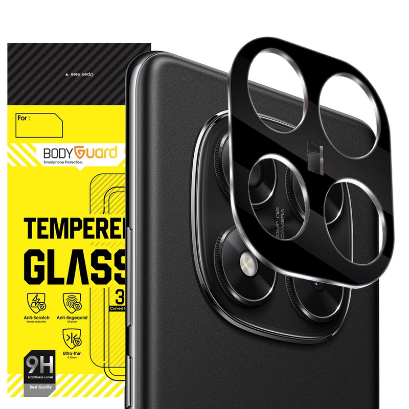 محافظ لنز دوربین بادیگارد مدل BLK مناسب برای گوشی موبایل شیائومی Redmi Note 14 Pro Plus