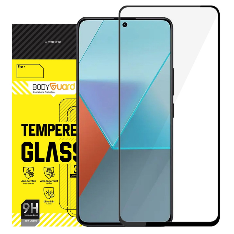 محافظ صفحه نمایش شیشه ای بادیگارد مدل FX مناسب برای گوشی موبایل شیائومی Redmi Note 13 Pro