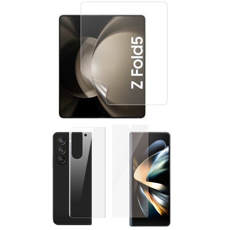 محافظ صفحه نمایش بادیگارد مدل HydroGel مناسب برای گوشی موبایل سامسونگ Galaxy Z Fold 5 به همراه محافظ پشت گوشی