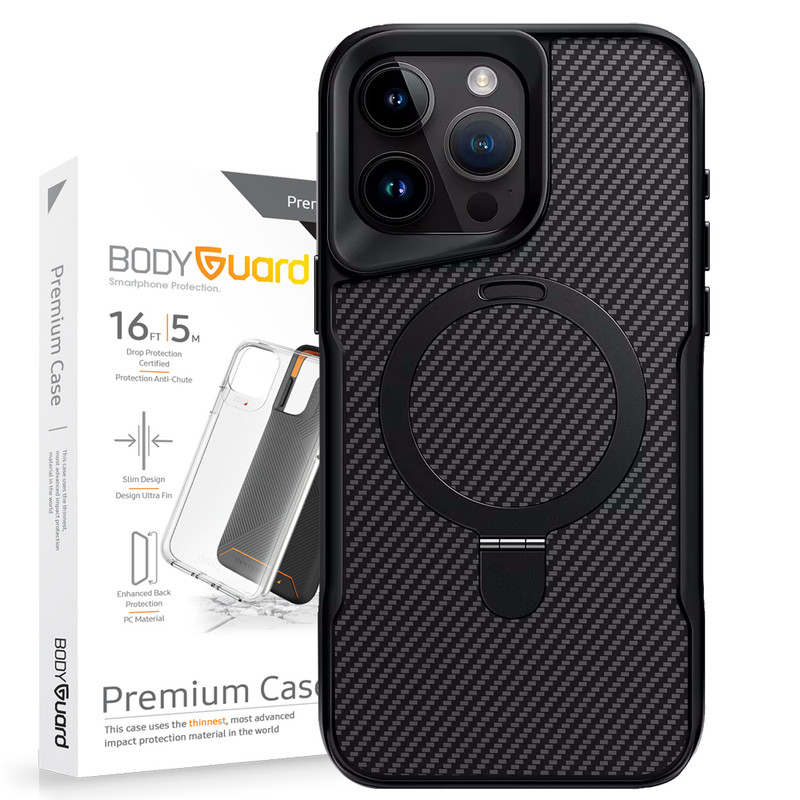 کاور بادیگارد مدل Carbon Stand مناسب برای گوشی موبایل اپل iPhone 16 Pro 