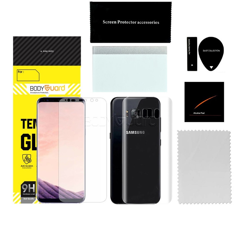محافظ صفحه نمایش بادیگارد مدل HydroGel مناسب برای گوشی موبایل سامسونگ Galaxy S8 به همراه محافظ پشت گوشی