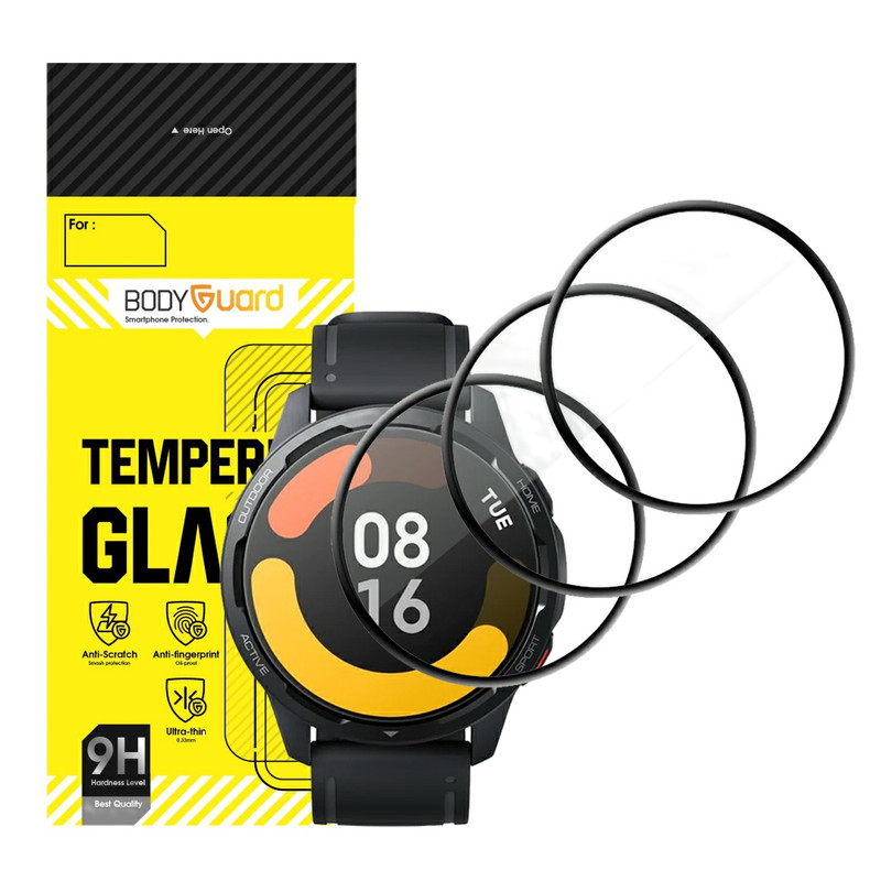 محافظ صفحه نمایش بادیگارد مدل PMMA مناسب برای ساعت هوشمند شیائومی S1 Active بسته 3 عددی