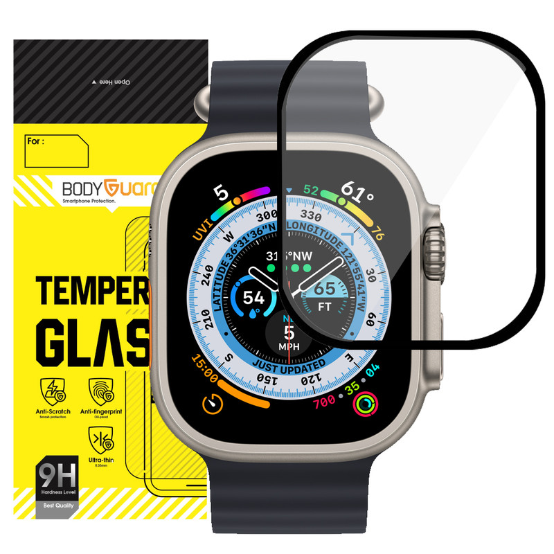 محافظ صفحه نمایش بادیگارد مدل PMMA مناسب برای اپل واچ سری Ultra 49 mm