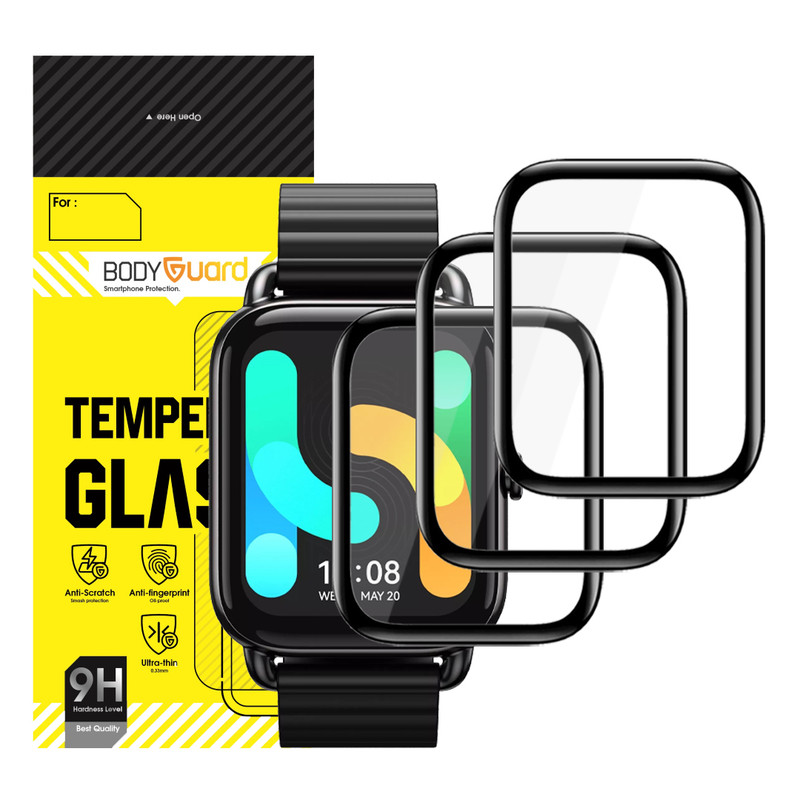 محافظ صفحه نمایش بادیگارد مدل PMMA مناسب برای ساعت هوشمند هایلو RS4 Plus بسته 3 عددی