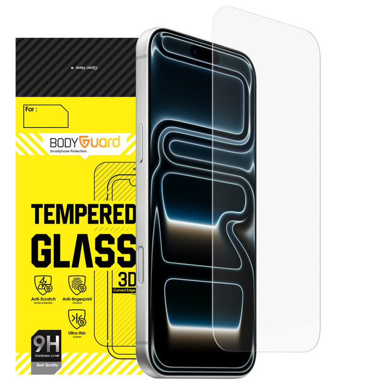 محافظ صفحه نمایش شیشه ای بادیگارد مدل Clear مناسب برای گوشی موبایل اپل iPhone 17 Pro 