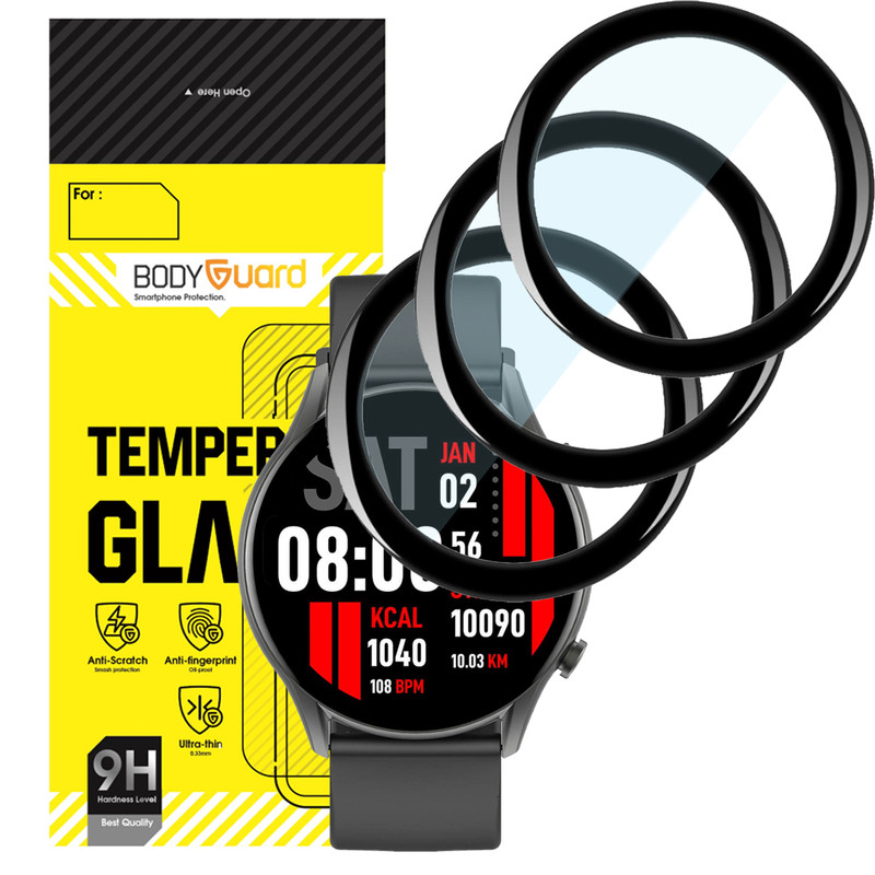 	 محافظ صفحه نمایش بادیگارد مدل PMMA مناسب برای ساعت هوشمند کیسلکت Calling Watch KR بسته 3 عددی