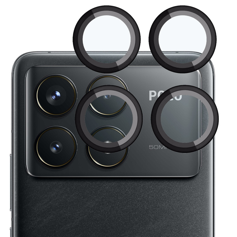 محافظ لنز دوربین بادیگارد مدل رینگی مناسب برای گوشی موبایل شیائومی Poco F6 Pro