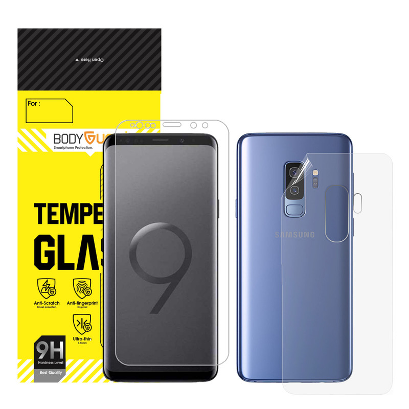 محافظ صفحه نمایش بادیگارد مدل HydroGel مناسب برای گوشی موبایل سامسونگ Galaxy S9 Plus به همراه محافظ پشت گوشی