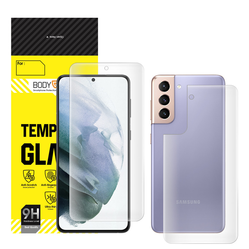 محافظ صفحه نمایش مات بادیگارد مدل HydroGel مناسب برای گوشی موبایل سامسونگ Galaxy S21 Plus به همراه محافظ پشت گوشی