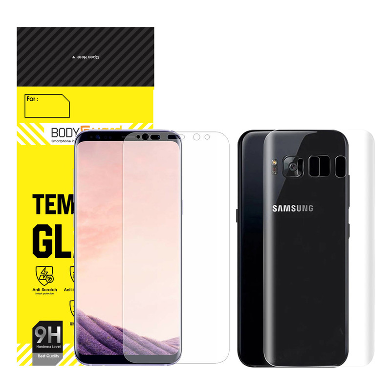 محافظ صفحه نمایش بادیگارد مدل HydroGel مناسب برای گوشی موبایل سامسونگ Galaxy S8 Plus به همراه محافظ پشت