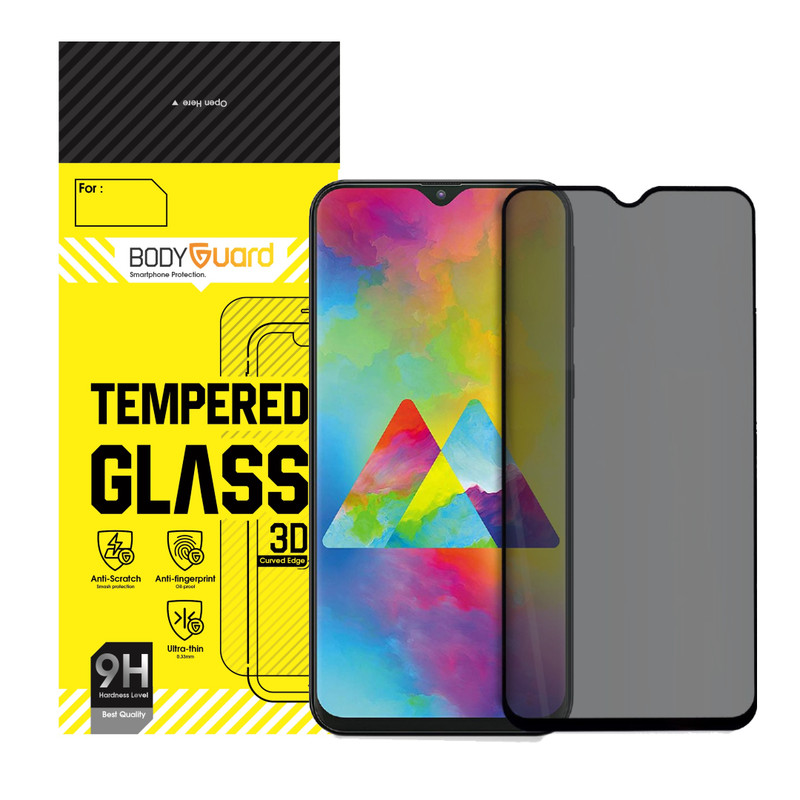 محافظ صفحه نمایش حریم شخصی بادیگارد مدل PS مناسب برای گوشی موبایل سامسونگ Galaxy M20