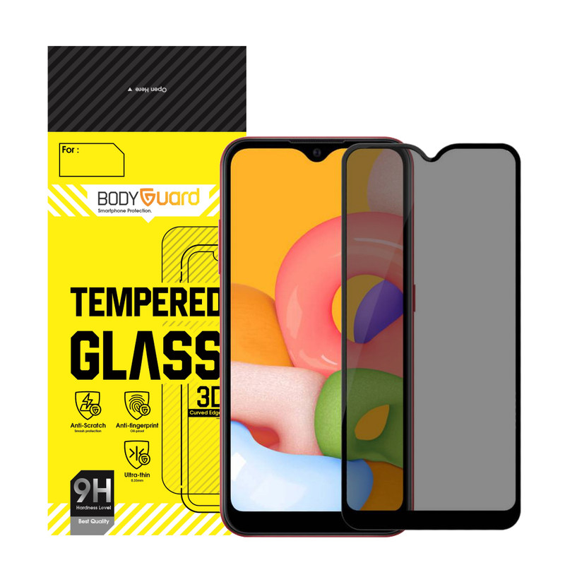 محافظ صفحه نمایش حریم شخصی بادیگارد مدل PS مناسب برای گوشی موبایل سامسونگ Galaxy M01