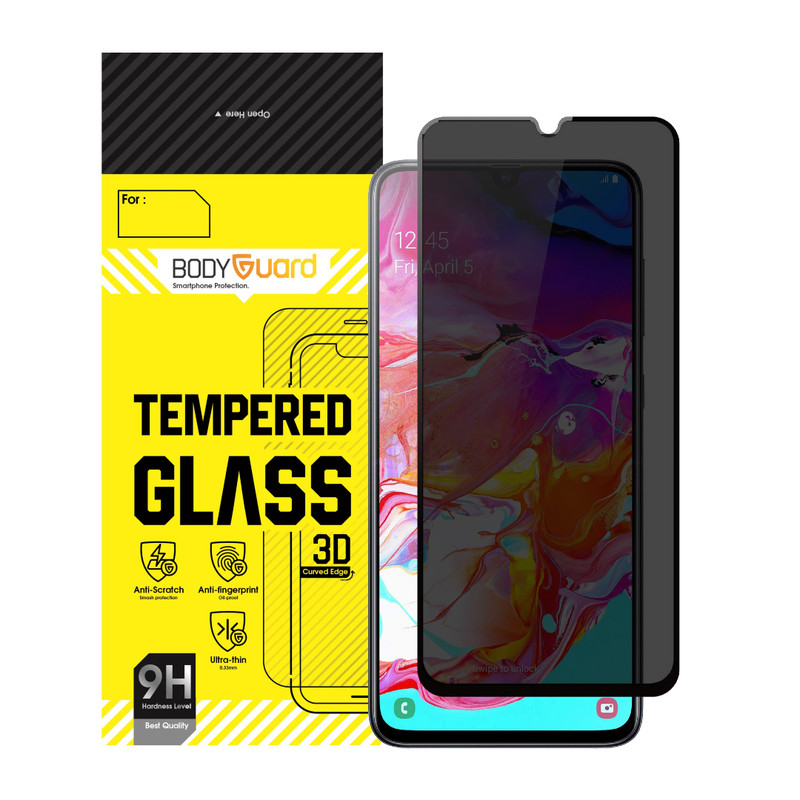 محافظ صفحه نمایش حریم شخصی بادیگارد مدل PS مناسب برای گوشی موبایل سامسونگ Galaxy A70s