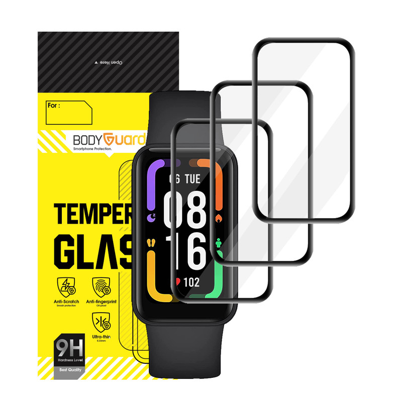 محافظ صفحه نمایش بادیگارد مدل PMMA مناسب برای ساعت هوشمند شیائومی Redmi Band Pro بسته 3 عددی