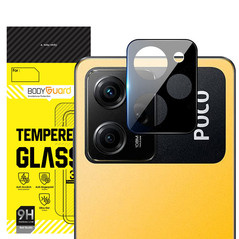 محافظ لنز دوربین بادیگارد مدل Blk مناسب برای گوشی موبایل شیائومی Poco X5 Pro