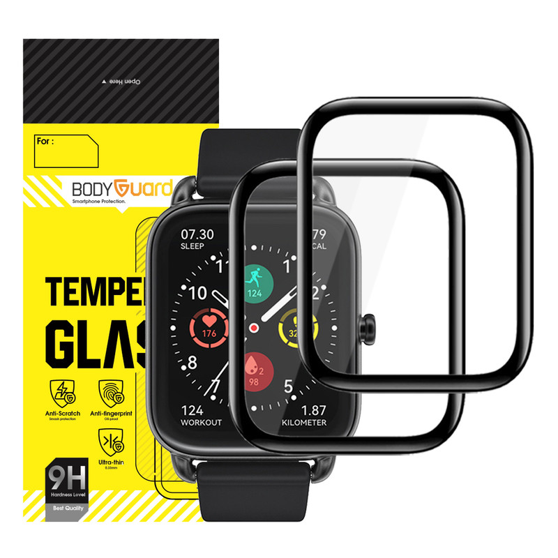 محافظ صفحه نمایش بادیگارد مدل PMMA مناسب برای ساعت هوشمند هایلو RS4 بسته 2 عددی