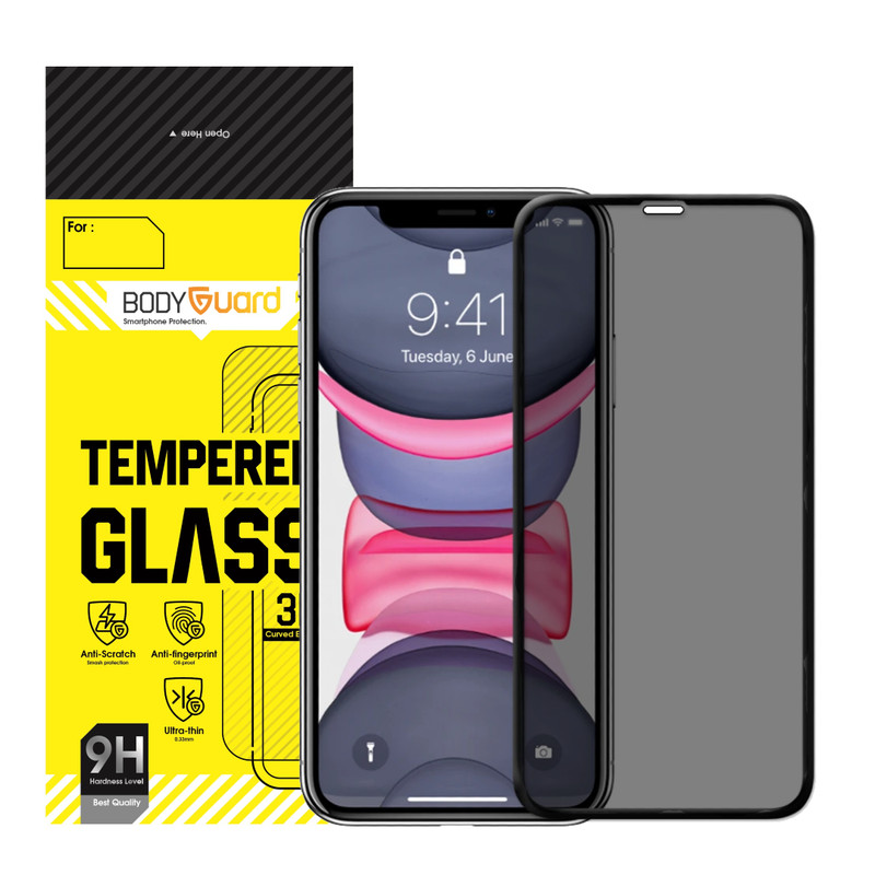 محافظ صفحه نمایش حریم شخصی بادیگارد مدل PIP مناسب برای گوشی موبایل اپل iPhone 11