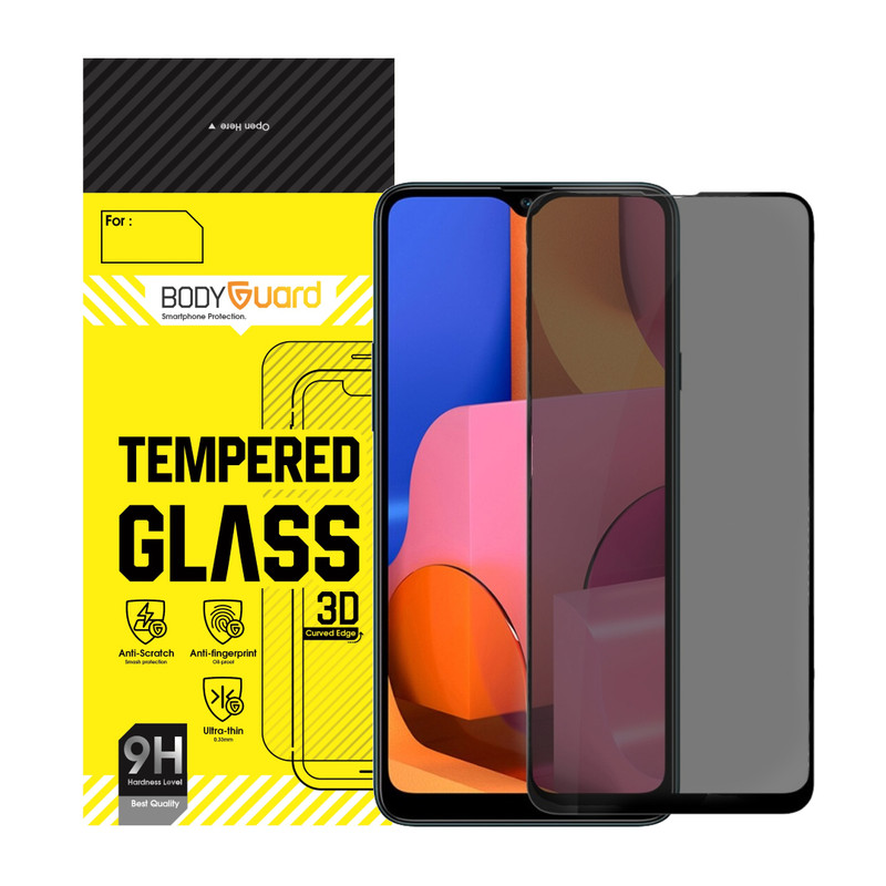 محافظ صفحه نمایش حریم شخصی بادیگارد مدل PS مناسب برای گوشی موبایل سامسونگ Galaxy A20S