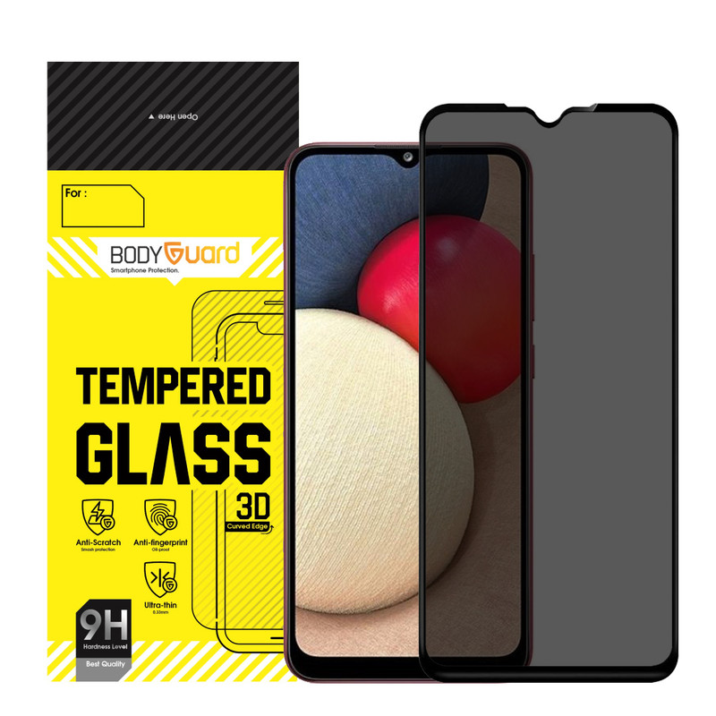 محافظ صفحه نمایش حریم شخصی بادیگارد مدل PS مناسب برای گوشی موبایل سامسونگ Galaxy A02s