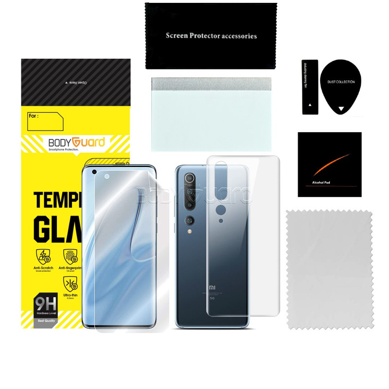 محافظ صفحه نمایش بادیگارد مدل HydroGel مناسب برای گوشی موبایل شیائومی Mi 10 5G به همراه محافظ پشت گوشی
