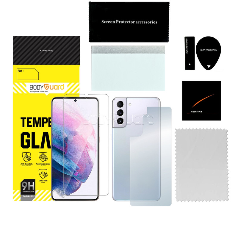 محافظ صفحه نمایش بادیگارد مدل HydroGel مناسب برای گوشی موبایل سامسونگ Galaxy S21 به همراه محافظ پشت گوشی