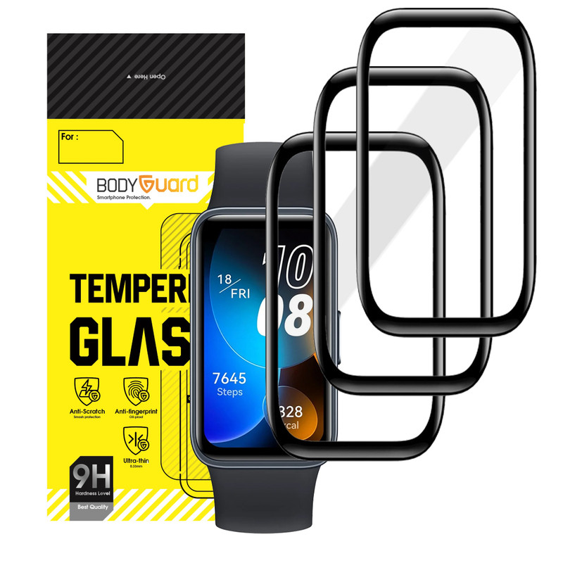 محافظ صفحه نمایش بادیگارد مدل PMMA مناسب برای ساعت هوشمند هوآوی Band 8 بسته 3 عددی