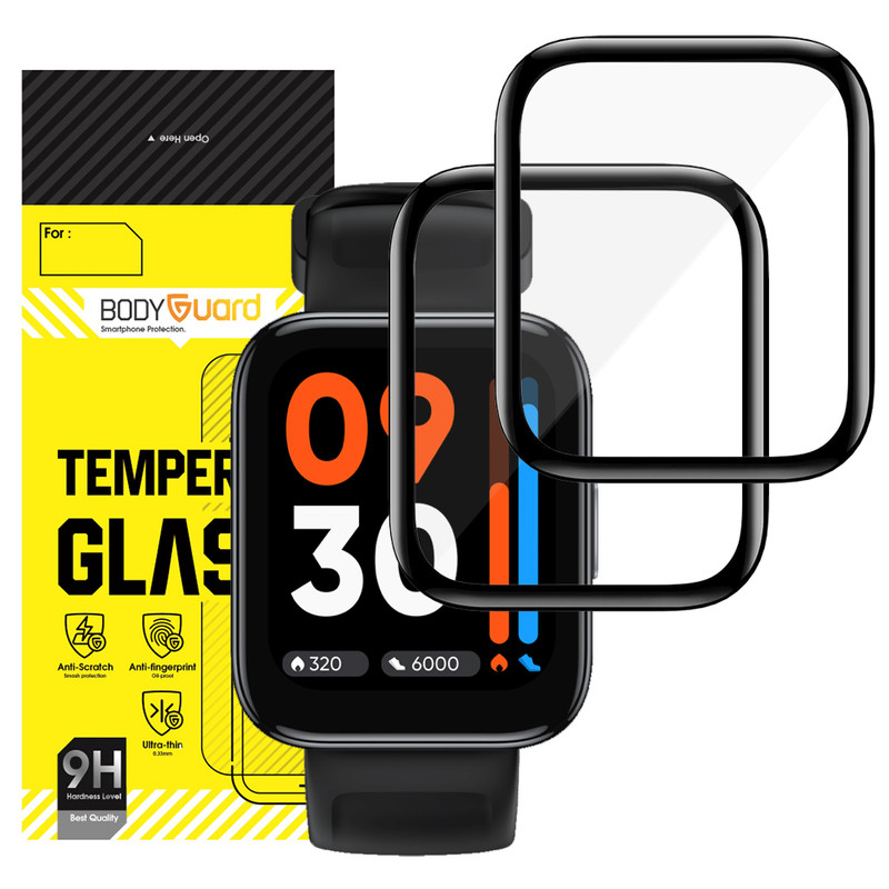 محافظ صفحه نمایش بادیگارد مدل PMMA مناسب برای ساعت هوشمند ريلمی Watch 3 / 3 Pro بسته 2 عددی