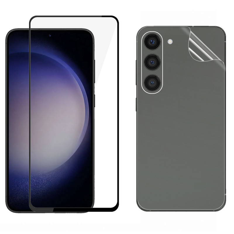 محافظ صفحه نمایش بادیگارد مدل FS مناسب برای گوشی موبایل سامسونگ Galaxy S23 Plus به همراه محافظ پشت